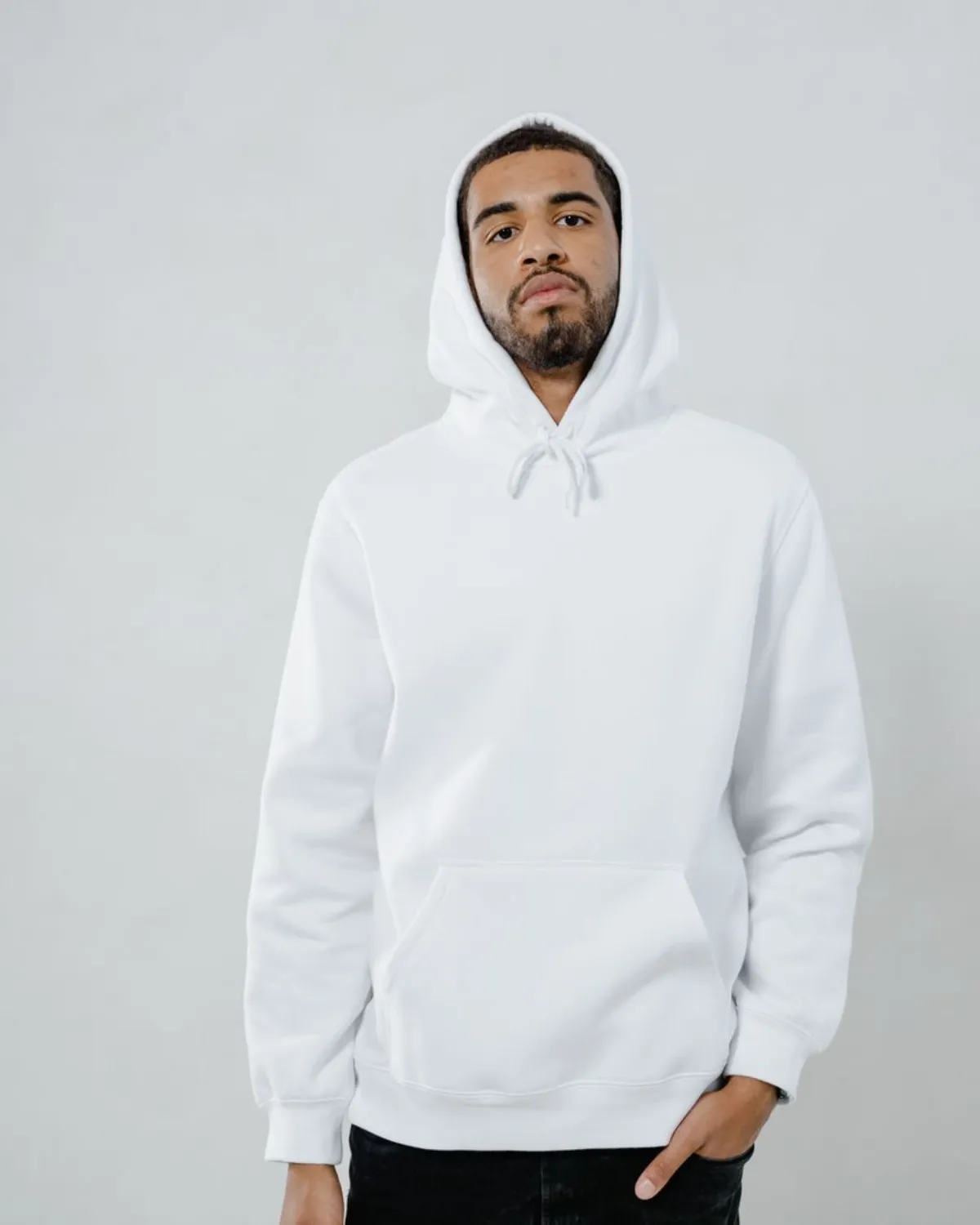 Kapüşonlu Sweat — Beyaz